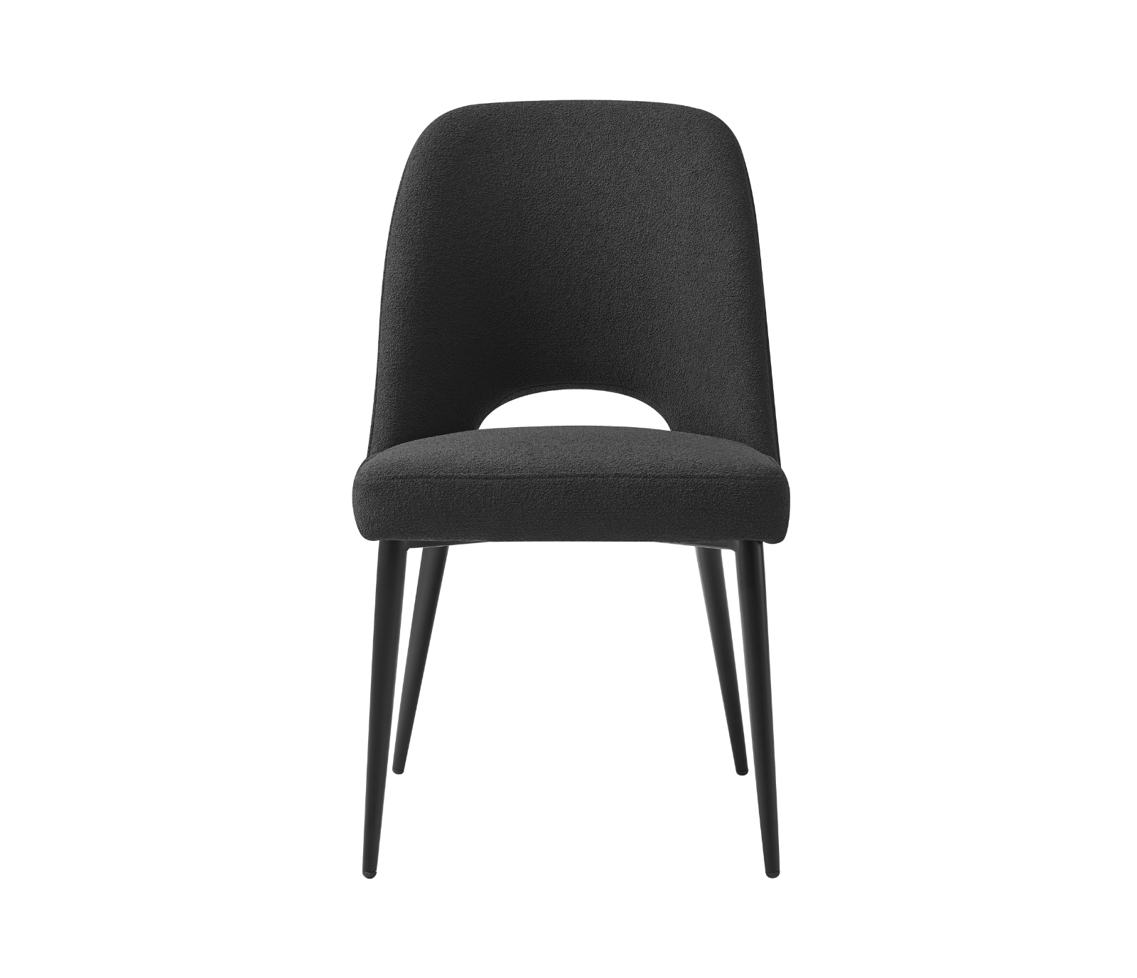 Arianna Dining Chair - Black Boucle
