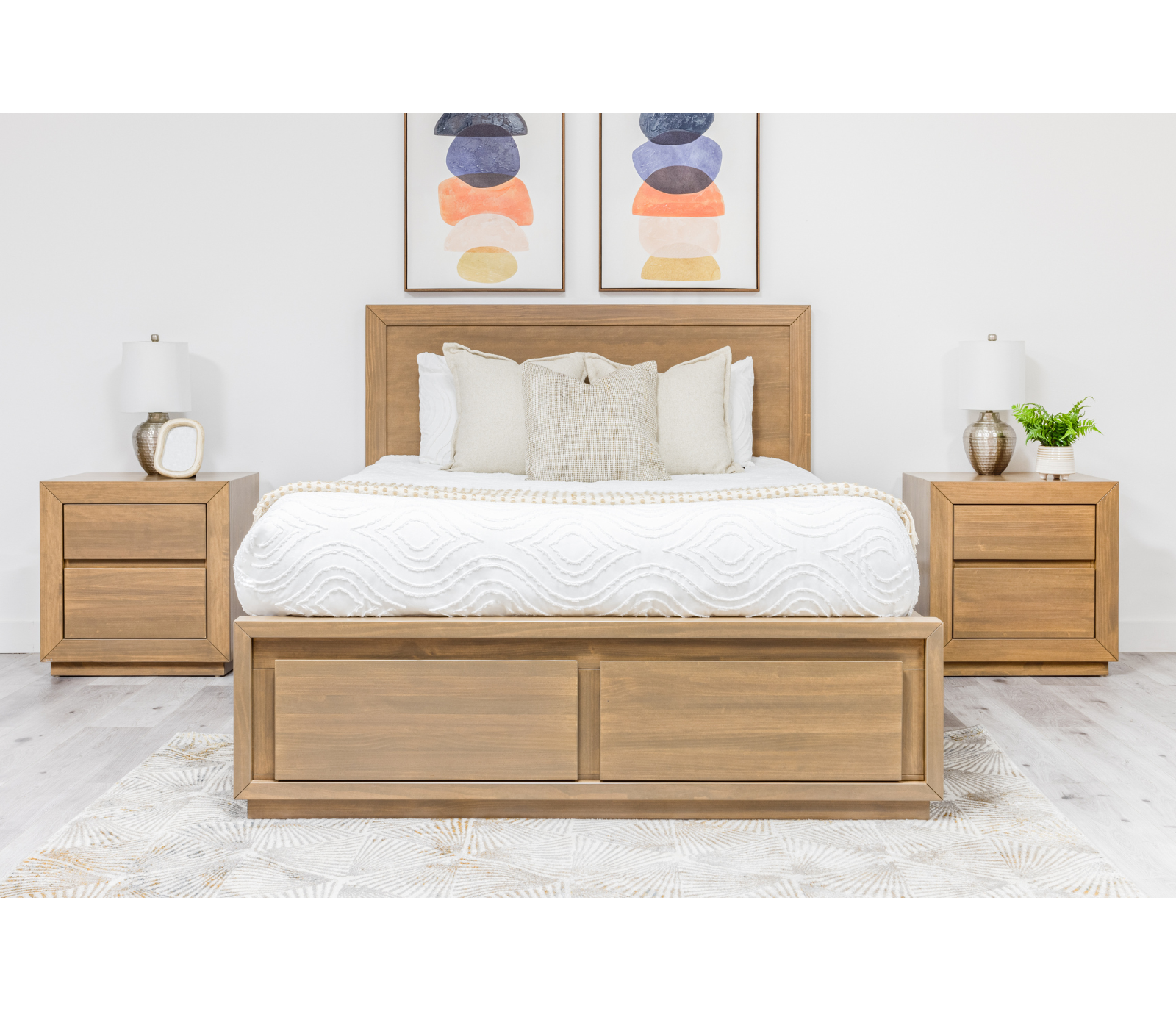 Wren Panel Storage Bed - Souffle - Custom