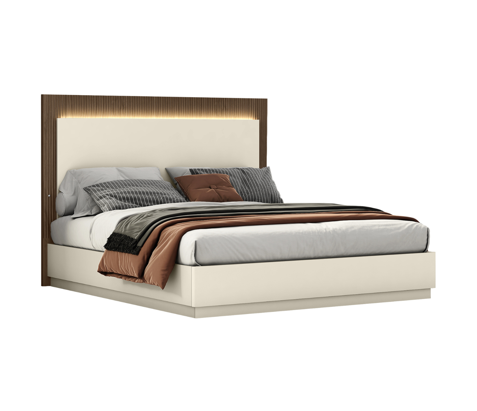 Oslo Bed w/ Led Lights & Lift Storage