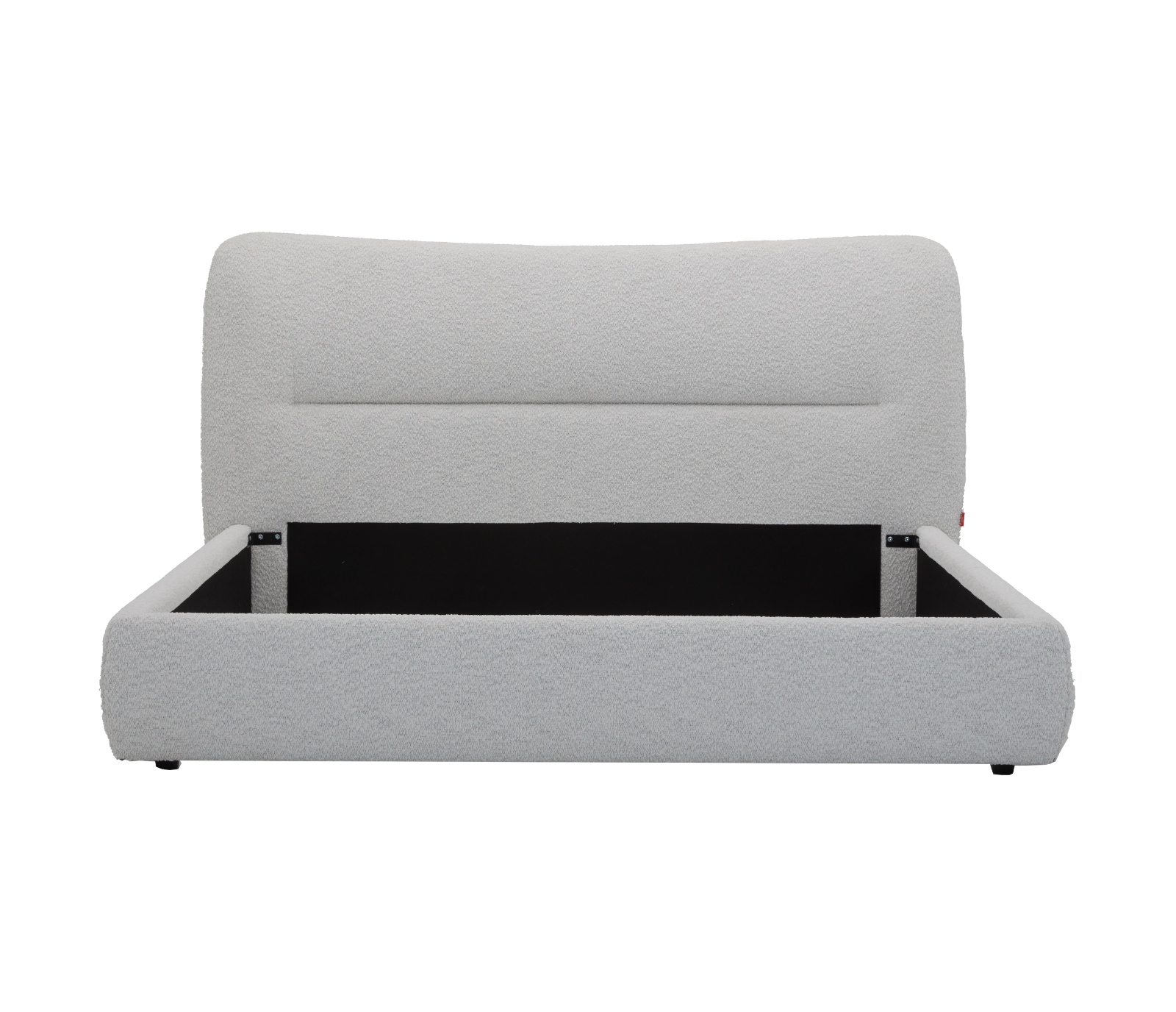 Parq Upholstered Bed - Snow White Fabric