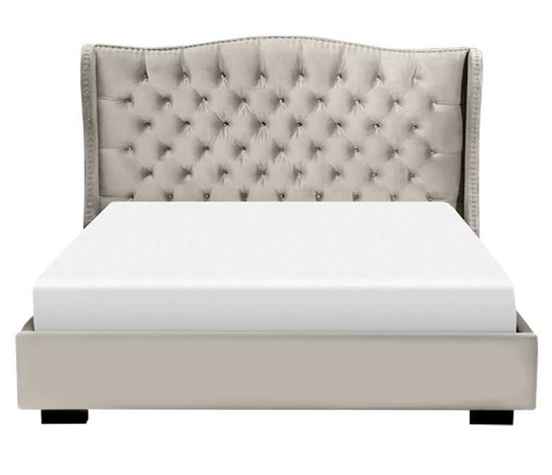 Catalina Upholstered Bed - Platinum - Fabric - Custom