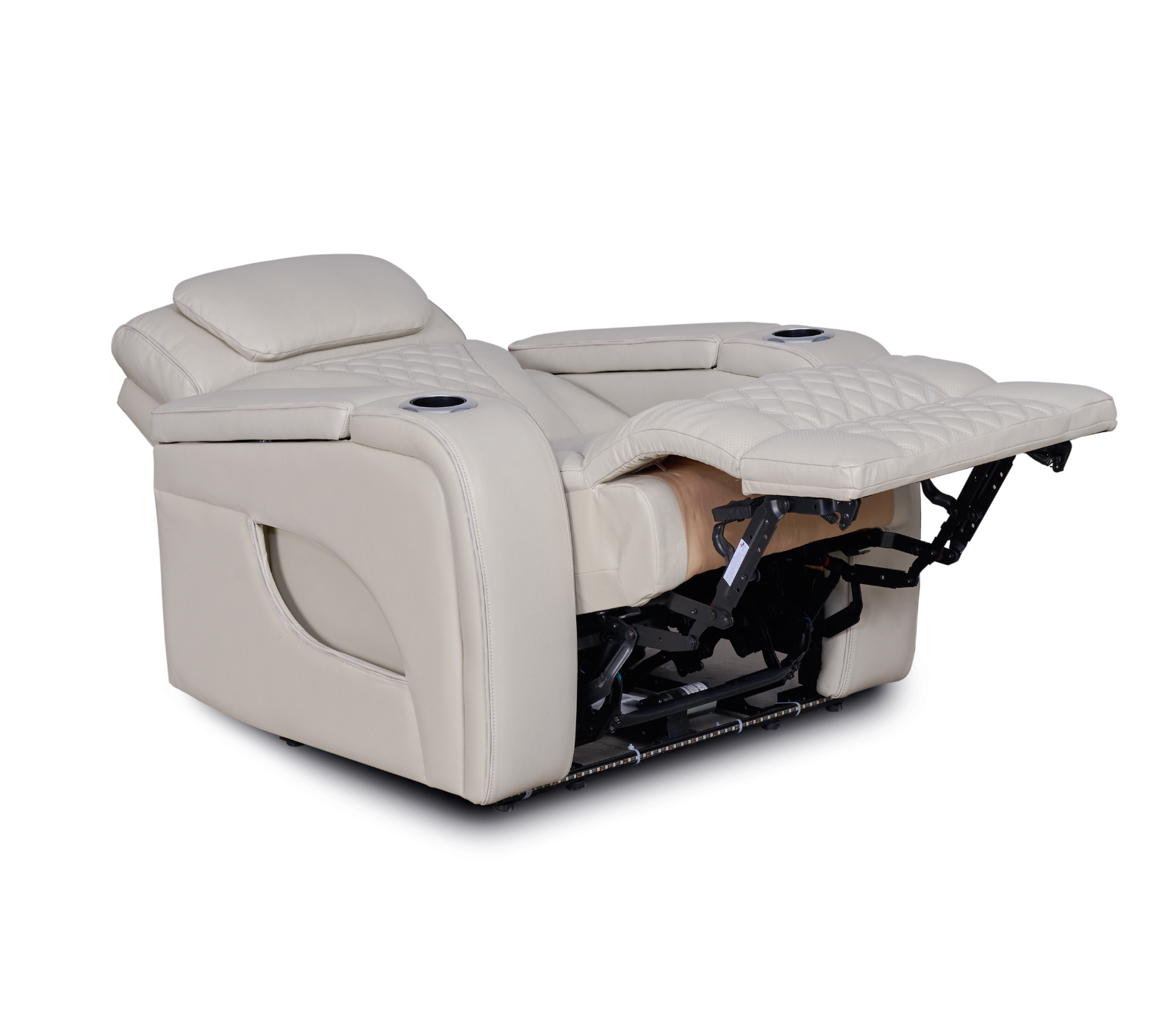 Nexus Chair - Power Reclining w/ Power Headrest - Pearl Leather