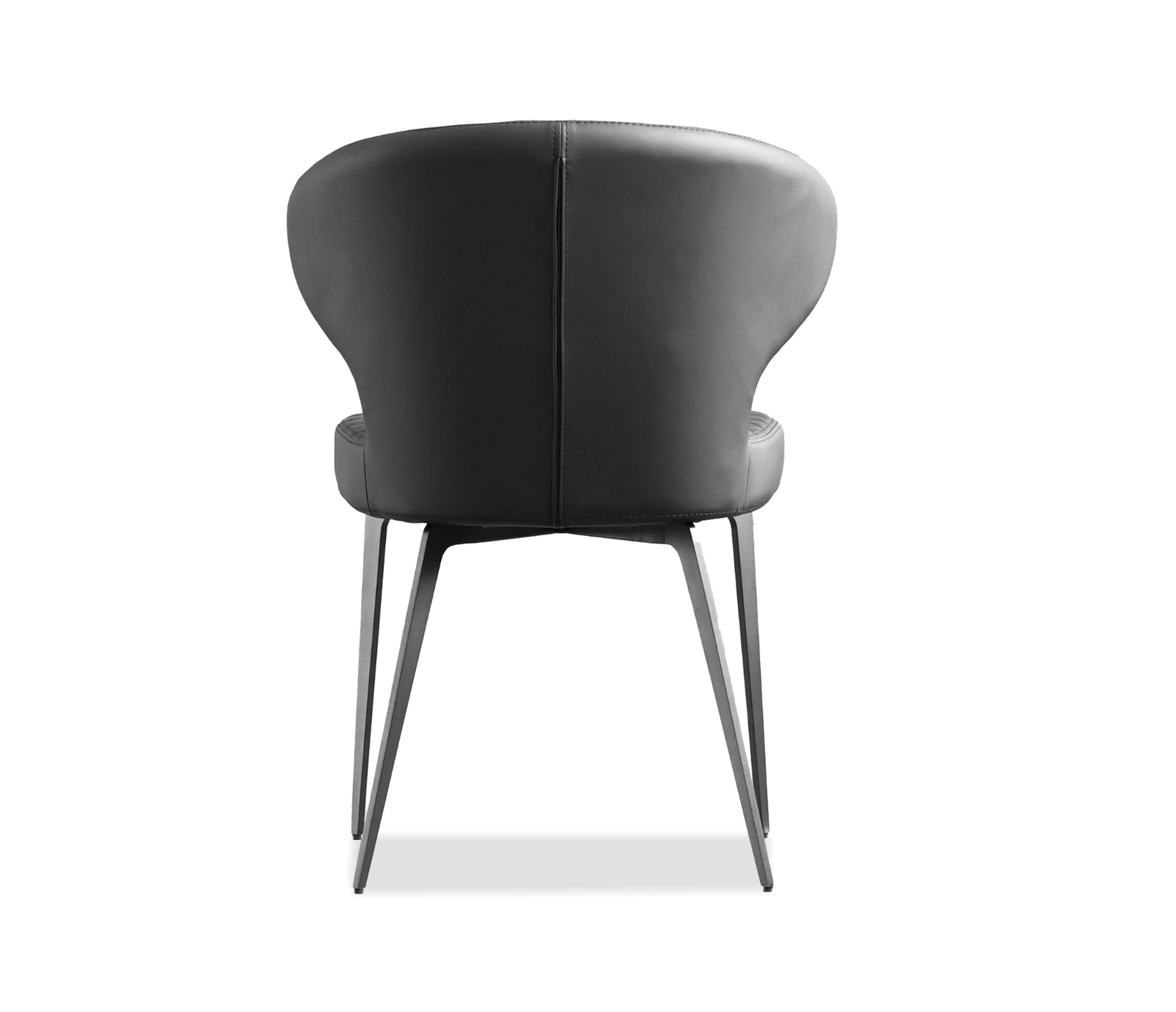 Hug Side Chair - Jet Black Leatherette