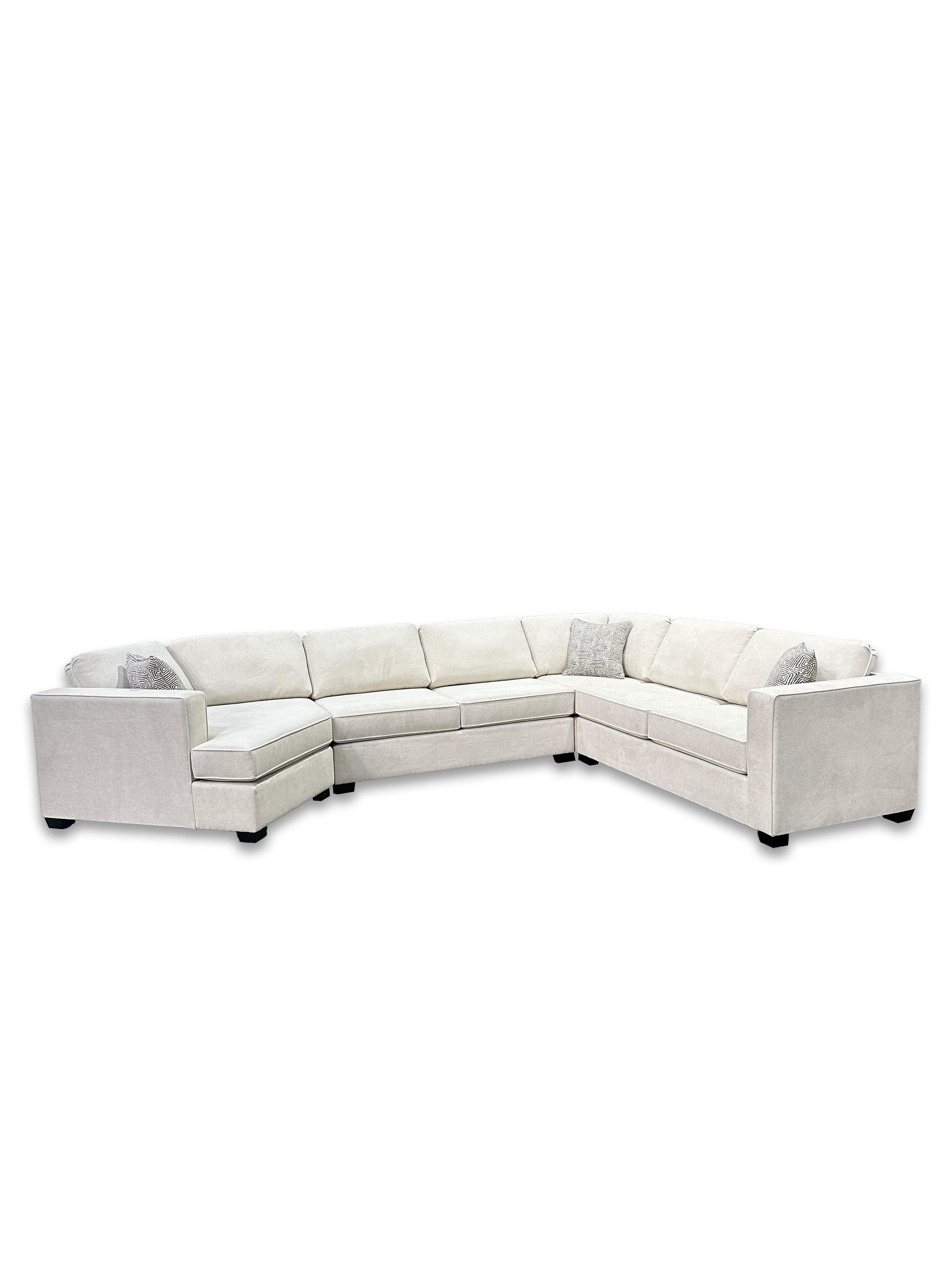 Boston 4 Piece Sectional - Fabric - Custom