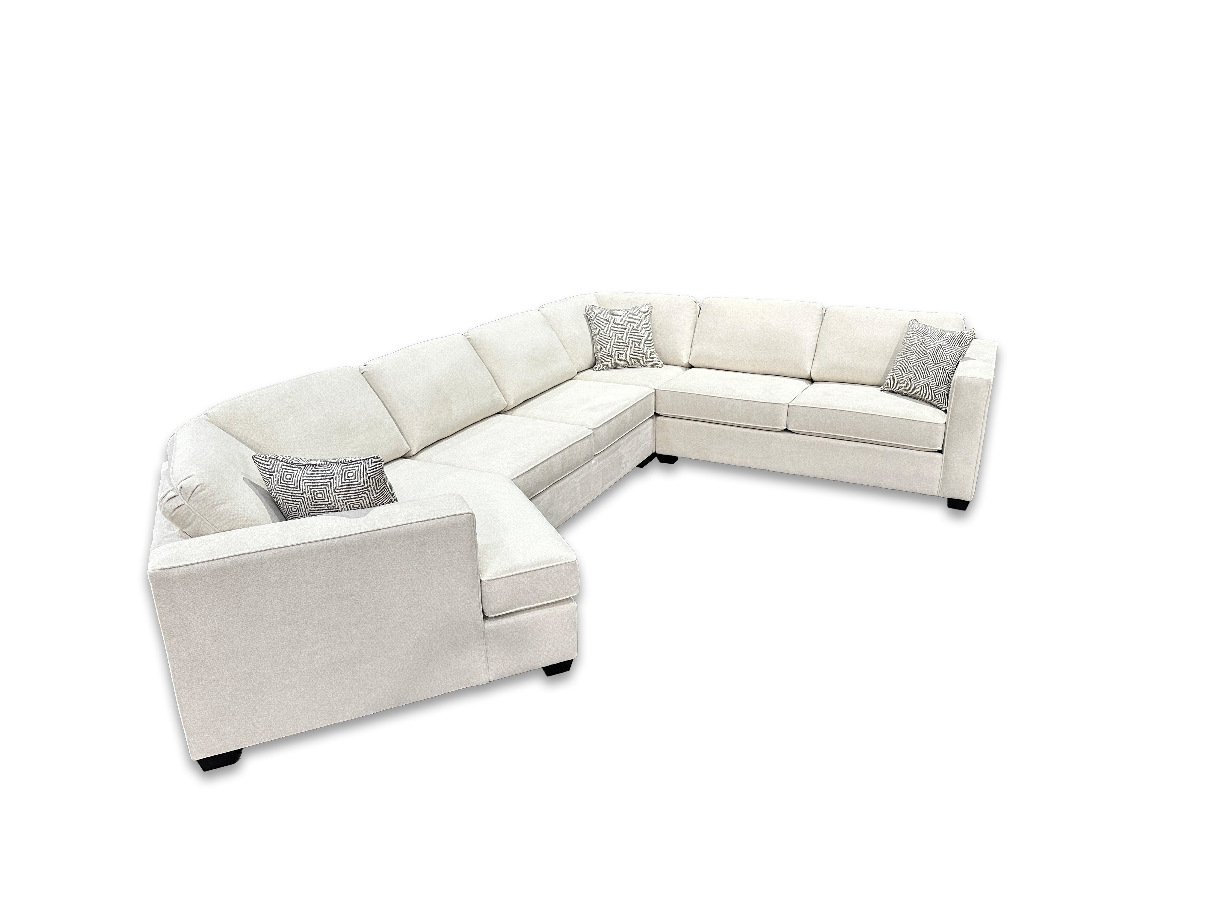 Boston 4 Piece Sectional - Fabric - Custom