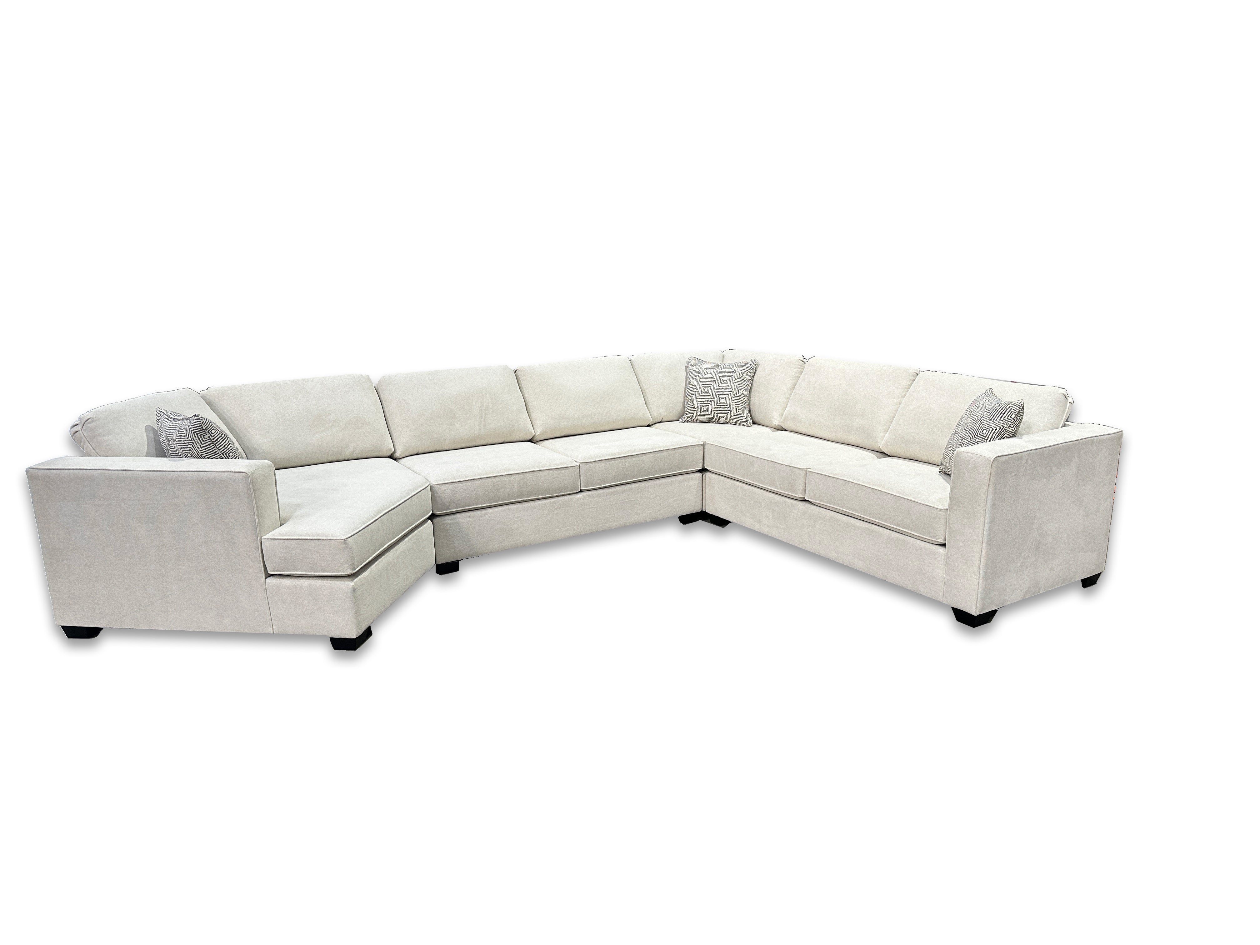 Boston 4 Piece Sectional - Fabric - Custom