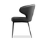 Hug Side Chair - Jet Black Leatherette