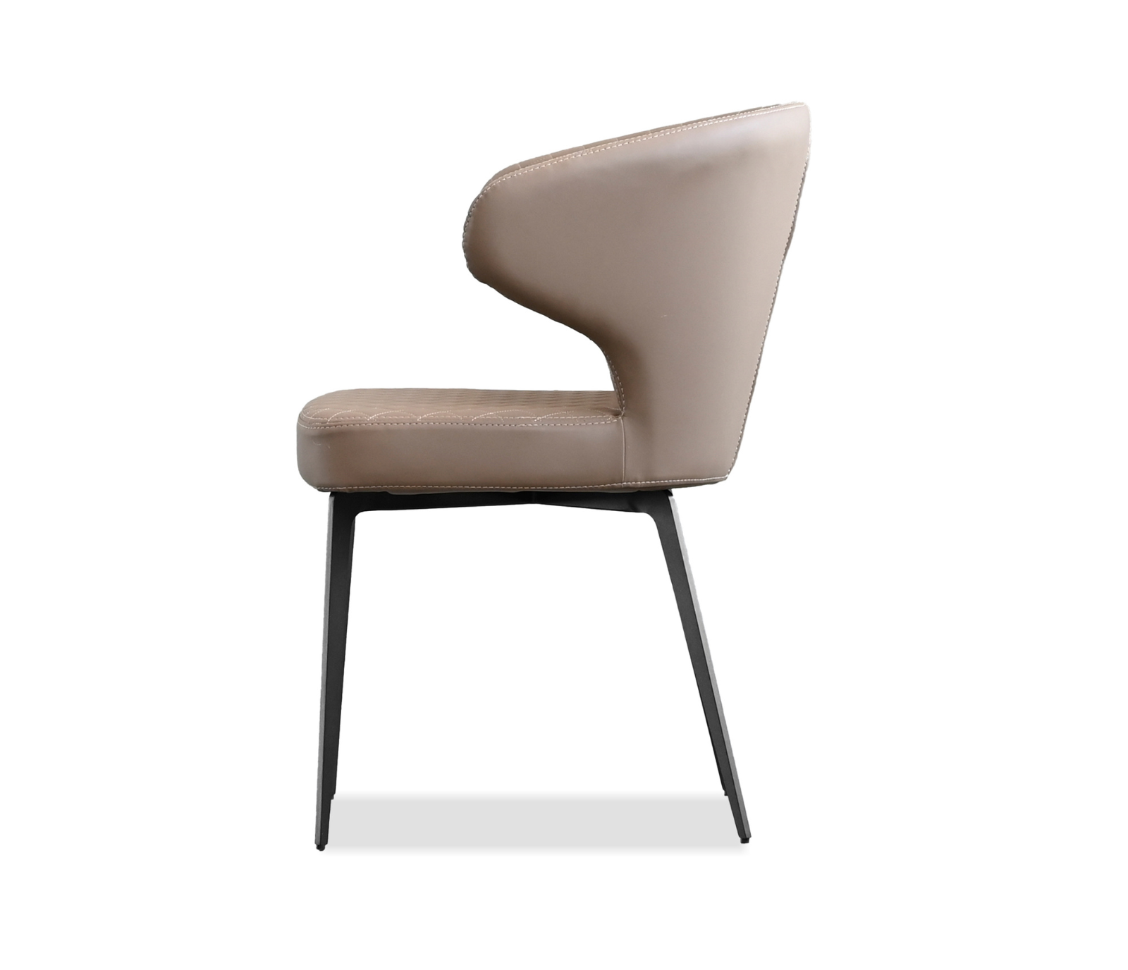 Hug Side Chair - Russet Brown Leatherette