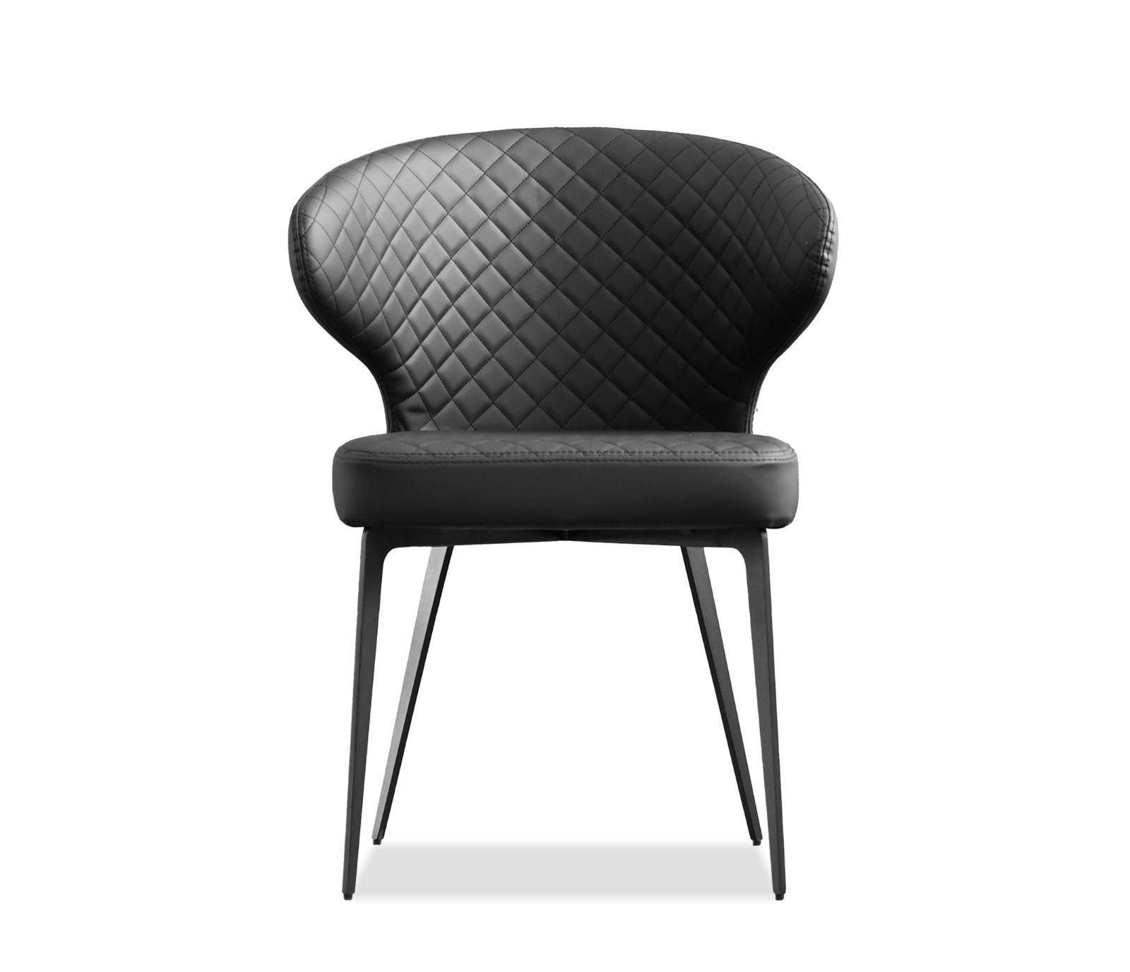Hug Side Chair - Jet Black Leatherette