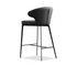 Hug Counter Stool - Jet Black Leatherette