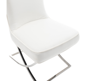Zane Side Chair - Cream / Silver