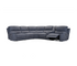 Ace 6 Piece Sectional - Power Reclining w/ Power Headrests - Dark Grey Fabric
