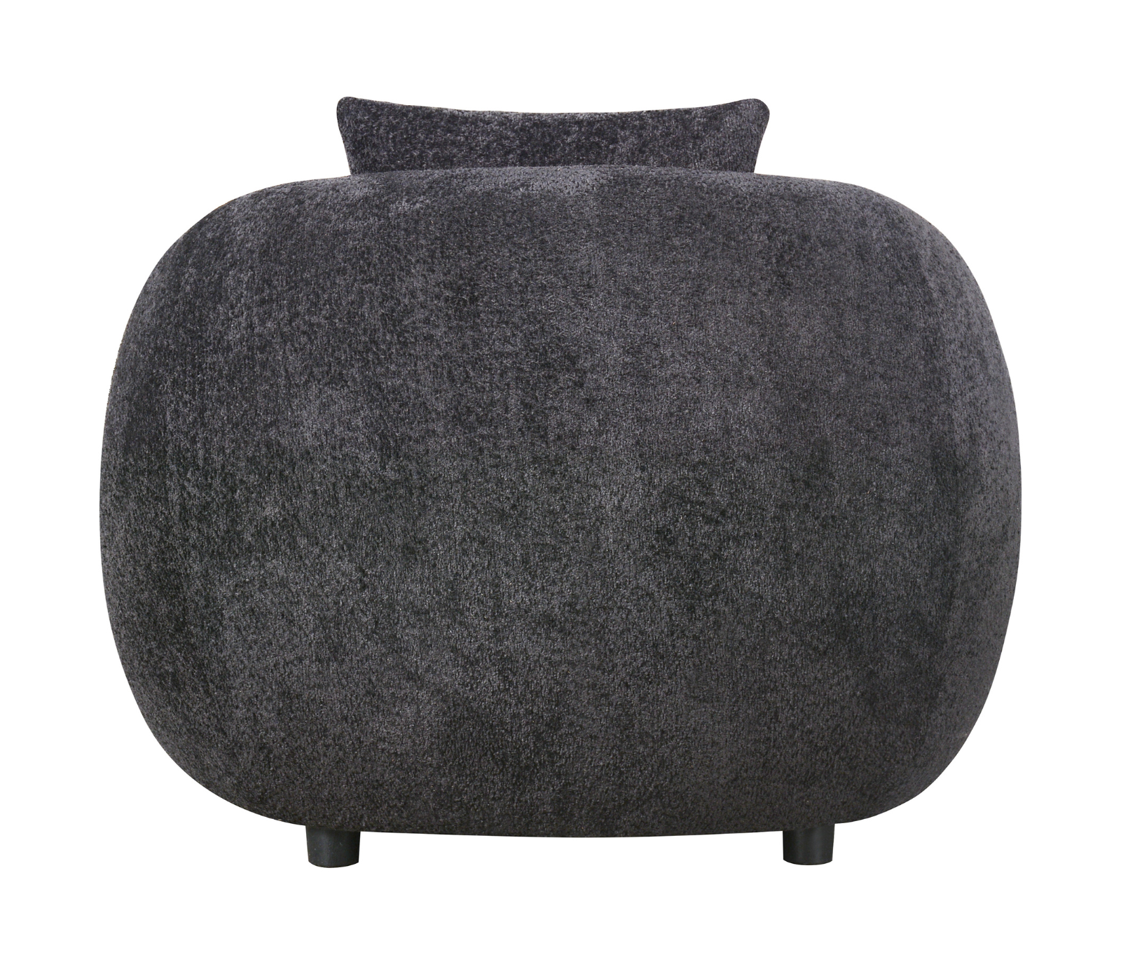 Alba Curve Chair - Black Boucle Fabric