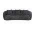 Alba Curve Sofa - Black Boucle Fabric