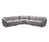 Aletta 5 Piece Sectional - Shark Grey Fabric