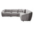Aletta 5 Piece Sectional - Shark Grey Fabric