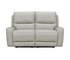 Alonzo Loveseat - Triple Power - Light Grey Leather