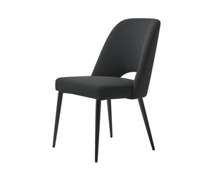 Arianna Side Chair - Black Boucle