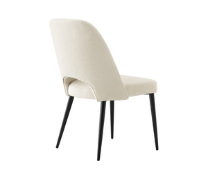 Arianna Side Chair - Ivory Boucle