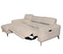 Ariella 3 Piece Sectional - Power Reclining w/ Power Headrests - Frost Leather