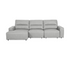 Austin 3 Piece Sectional - Power Slider - Sky Grey Leather