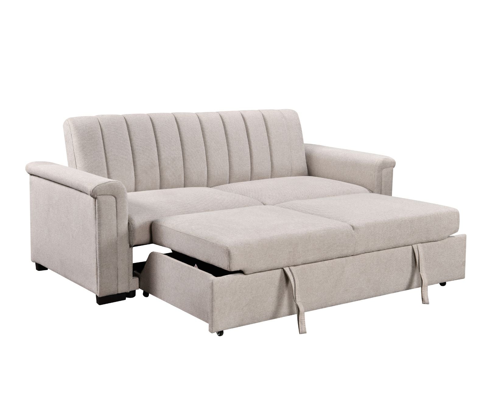 Avery Sofa w/ Pull-out Sleeper - Beige Fabric