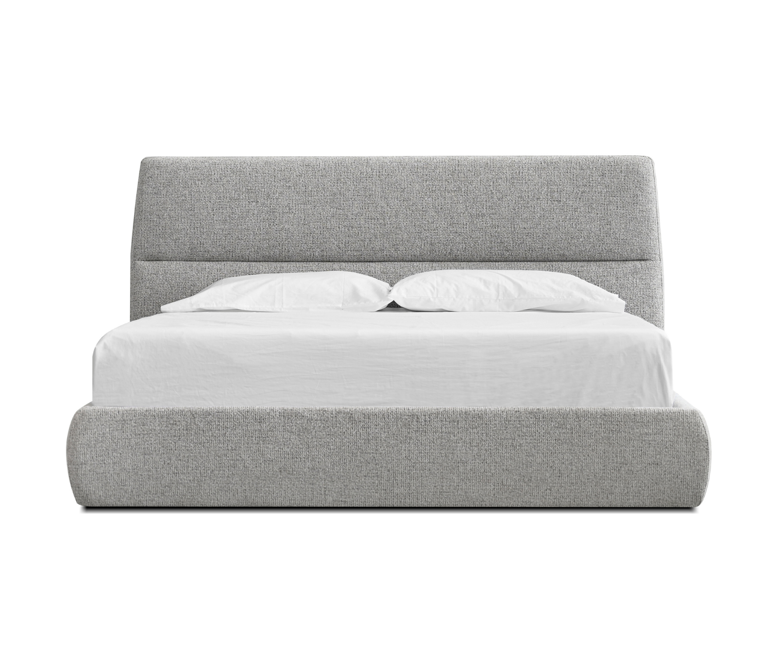 Lunar Upholstered Lift Storage Bed - Oat Fabric