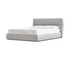 Lunar Upholstered Lift Storage Bed - Oat Fabric
