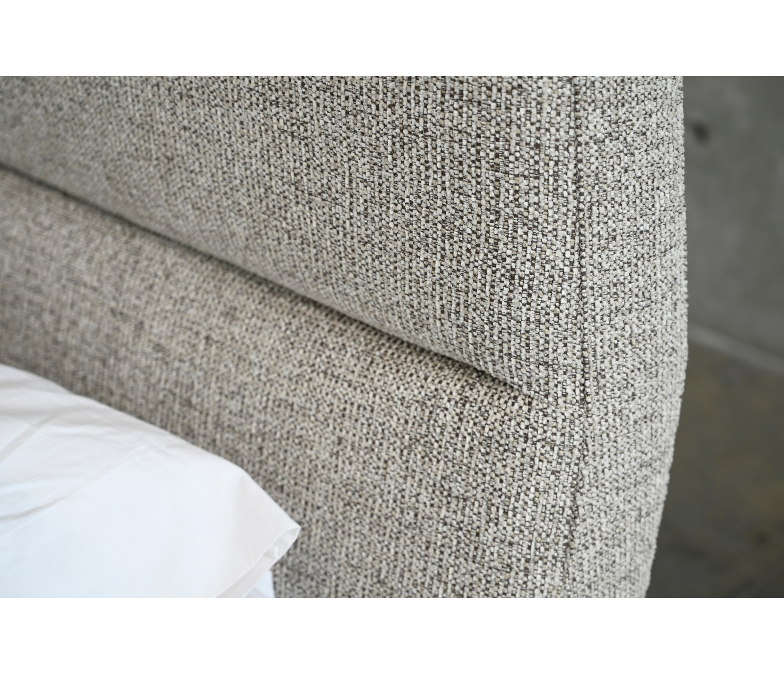 Lunar Upholstered Lift Storage Bed - Oat Fabric