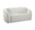 Bellini Loveseat - Ivory Boucle Fabric