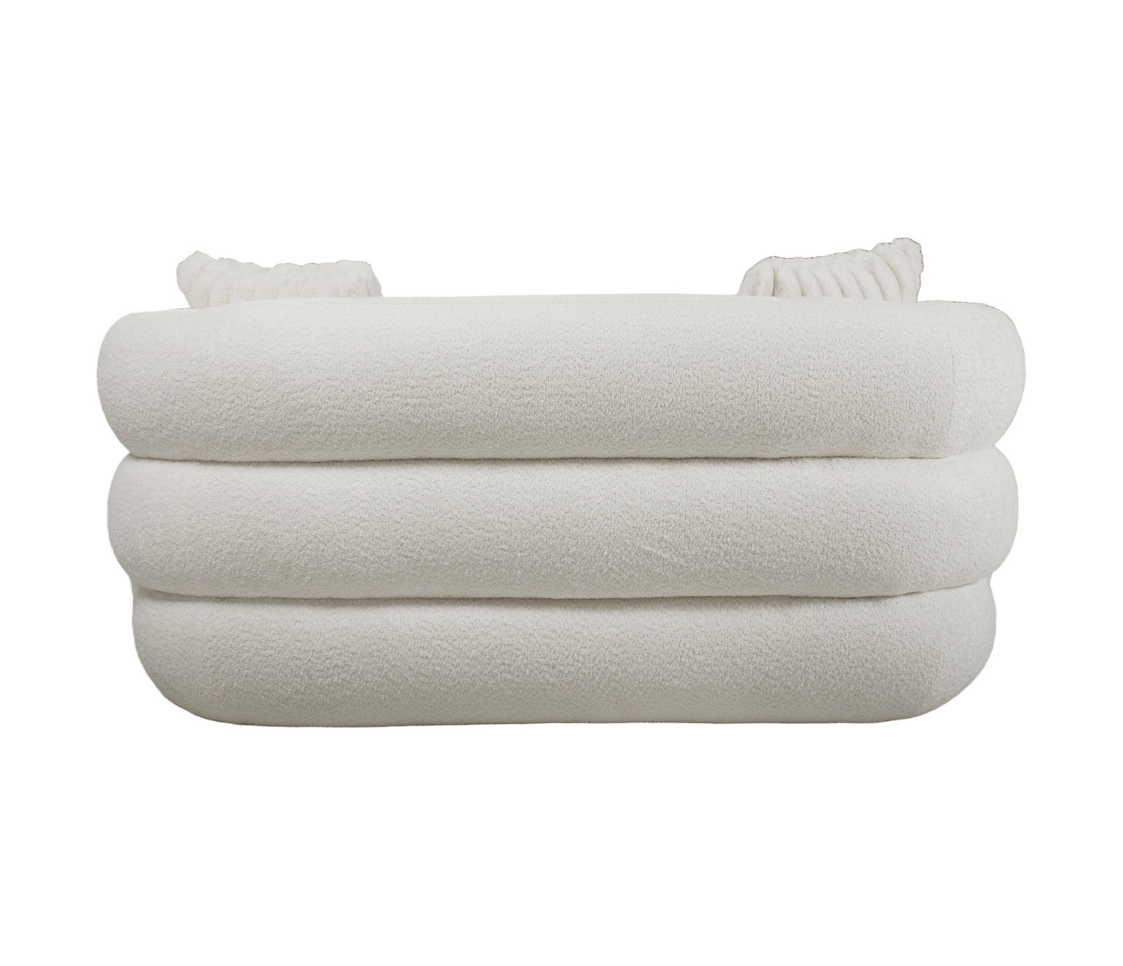 Bellini Loveseat - Ivory Boucle Fabric