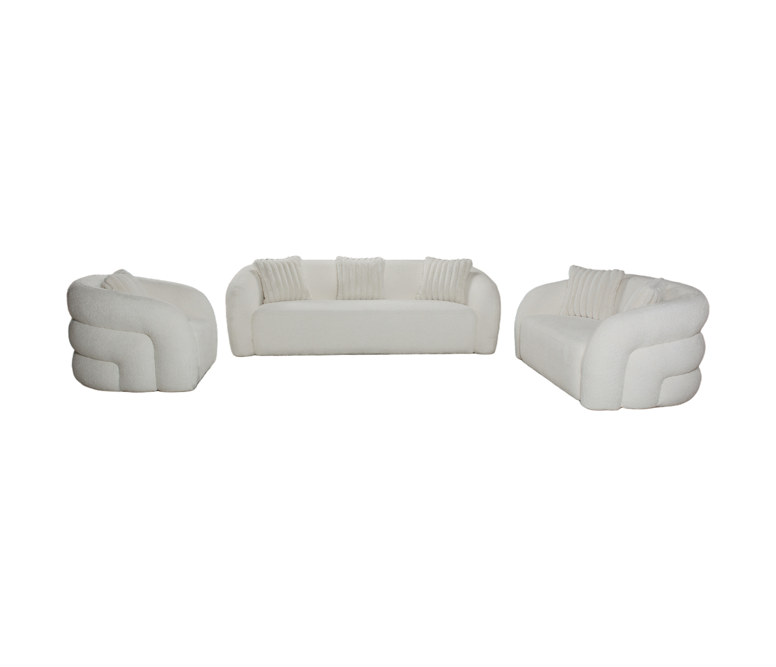 Bellini Sofa - Ivory Boucle Fabric
