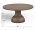 Bosley - Round Coffee Table - Light Brown Porpoise