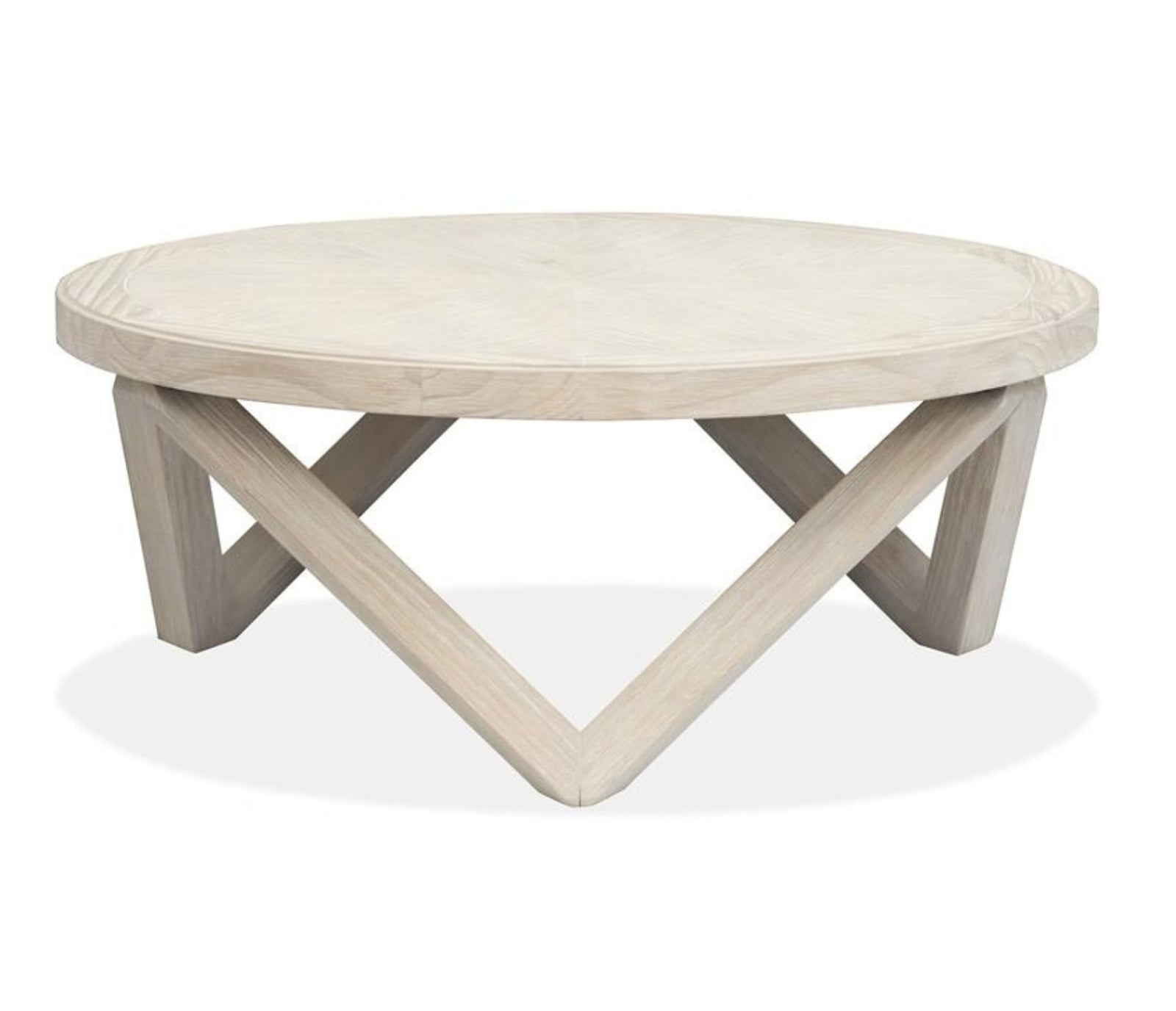 Bostwick - Round Coffee Table - Coconut Cream