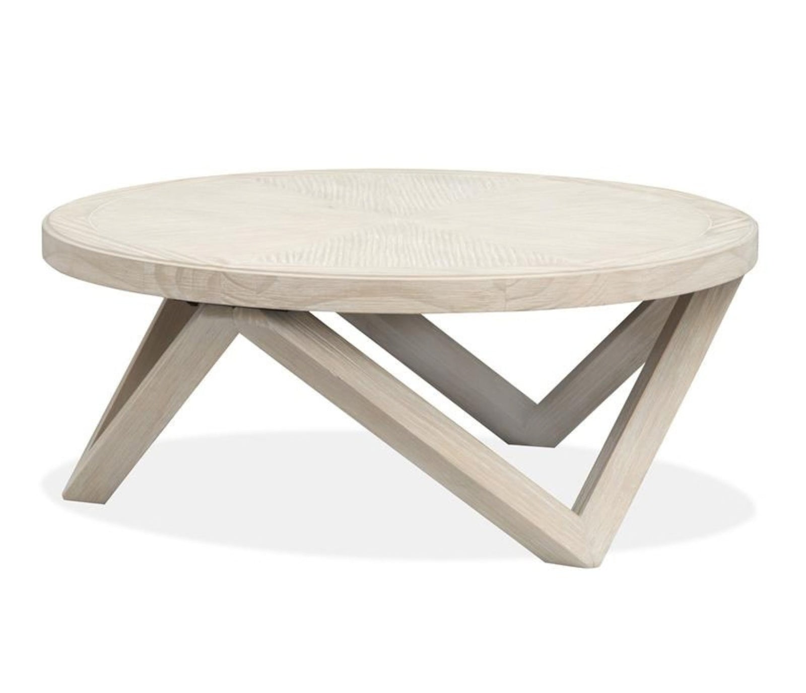 Bostwick - Round Coffee Table - Coconut Cream