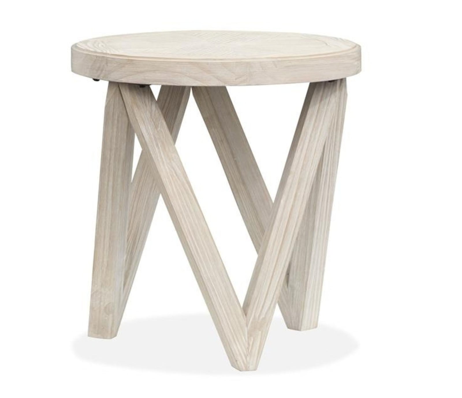 Bostwick - Round End Table - Coconut Cream