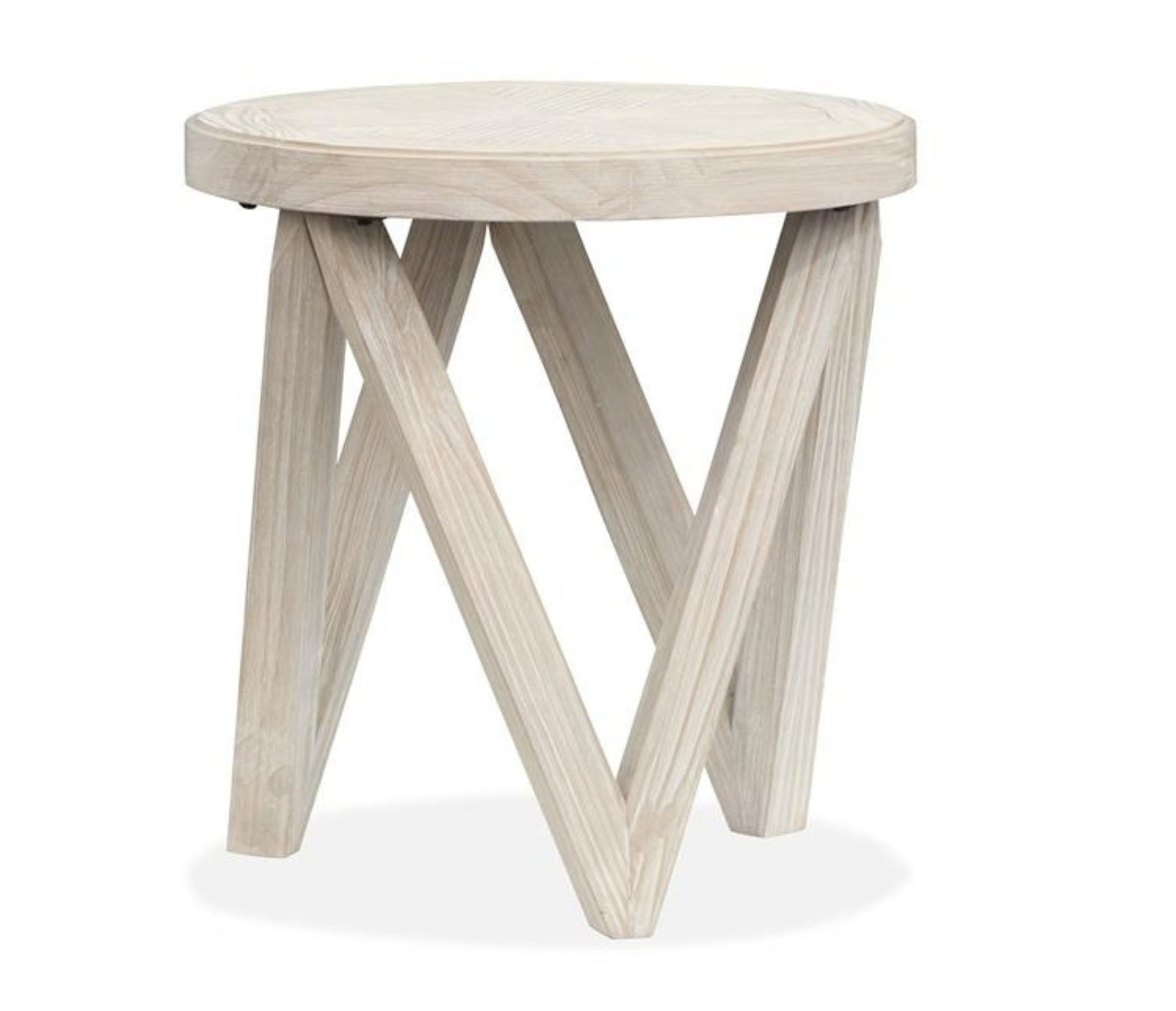 Bostwick - Round End Table - Coconut Cream