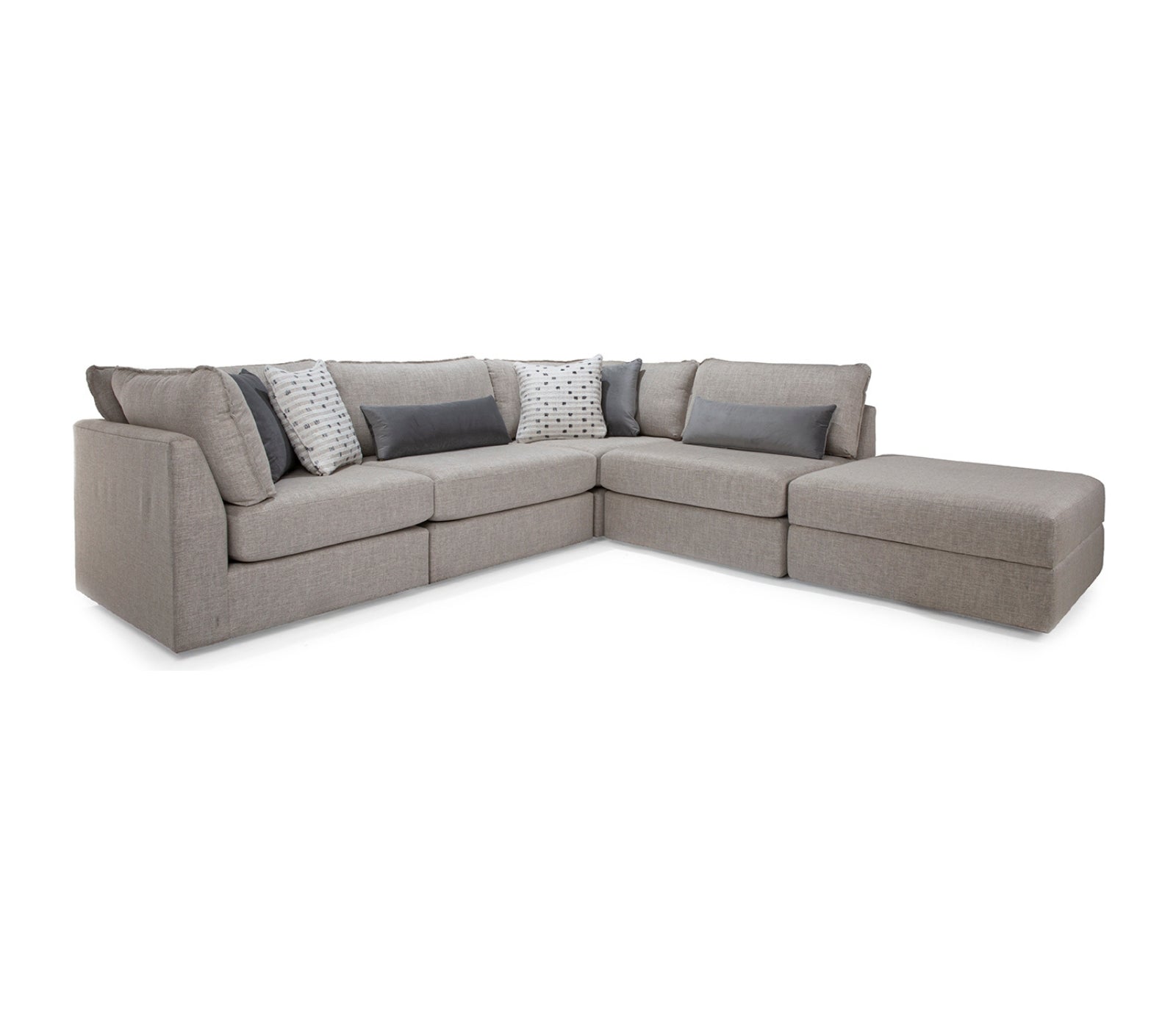 Brentwood 5 Piece Sectional - Fabric - Custom