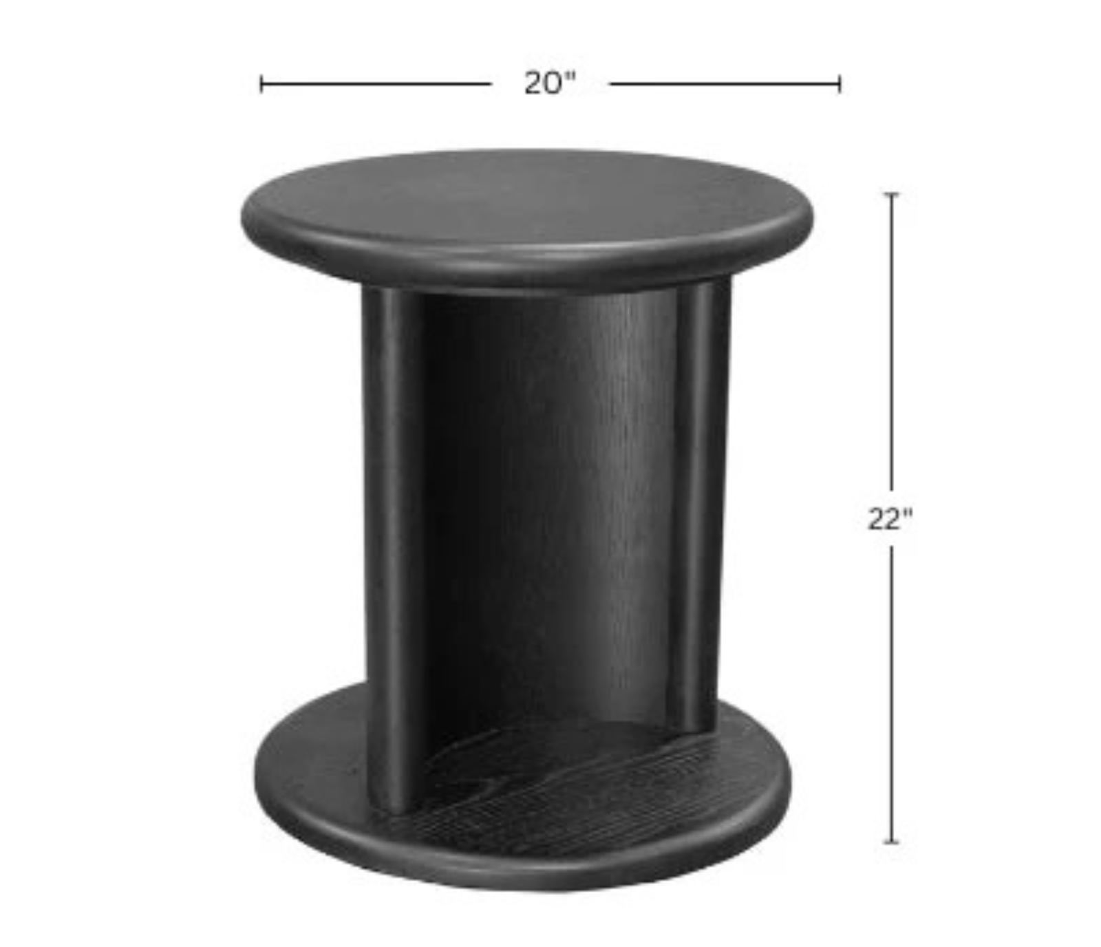 Brielle End Table - Black
