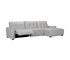 Bronx 3 Piece Sectional - Power Reclining - Dove Grey Leather