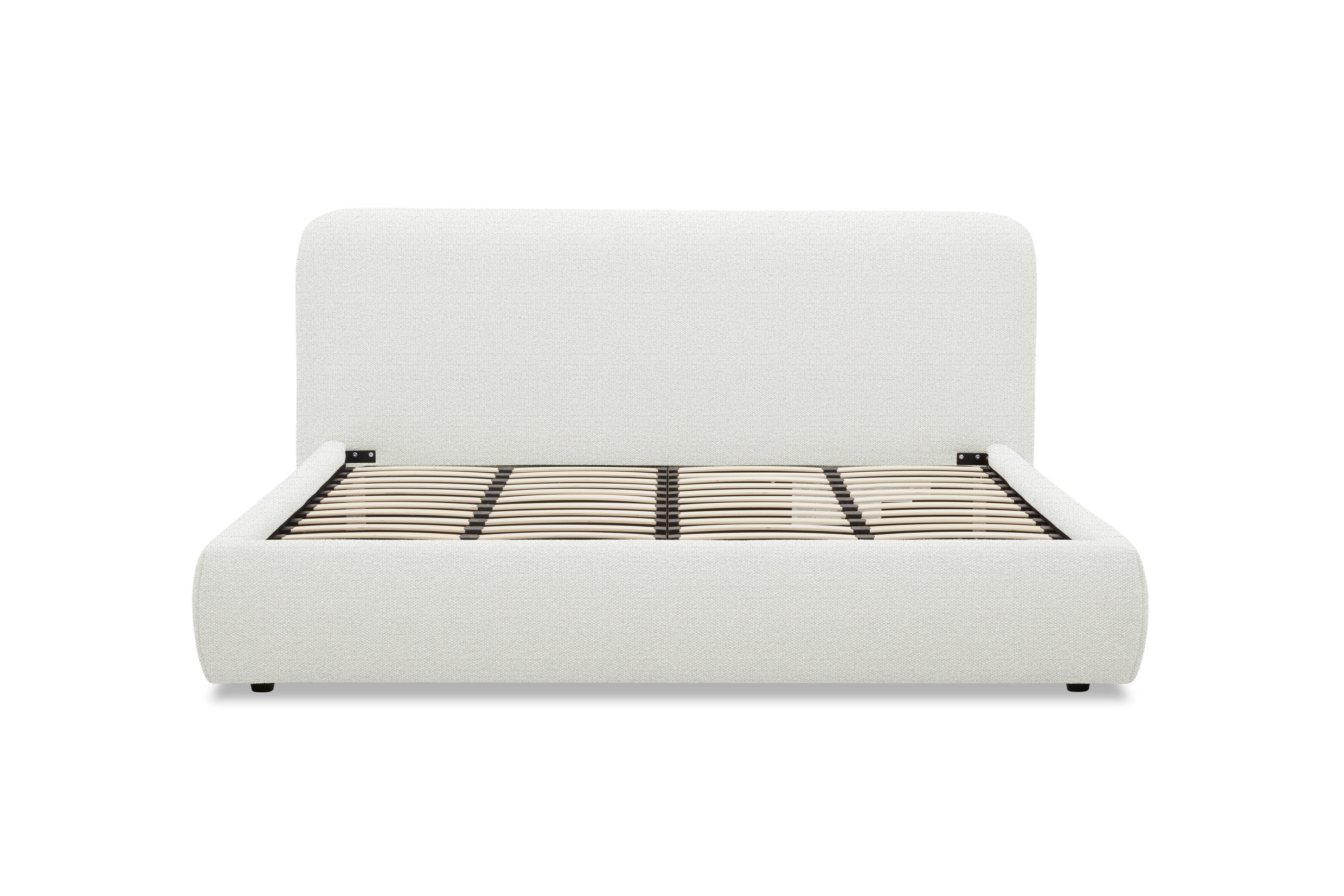 Cascade Upholstered Bed - Pearl Fabric