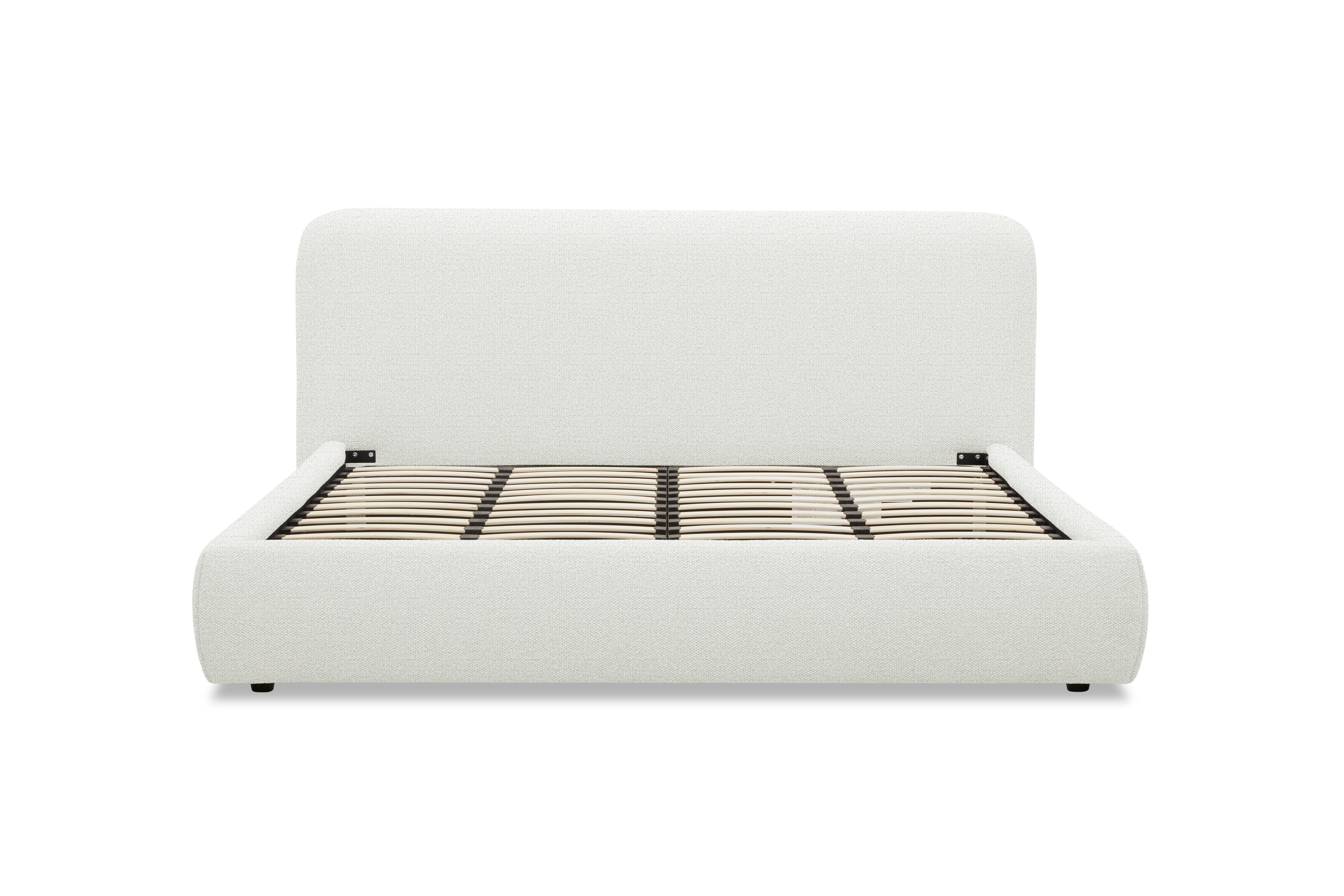 Cascade Upholstered Bed - Pearl Fabric