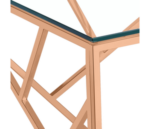 Cartier Sofa Table - Rose Gold