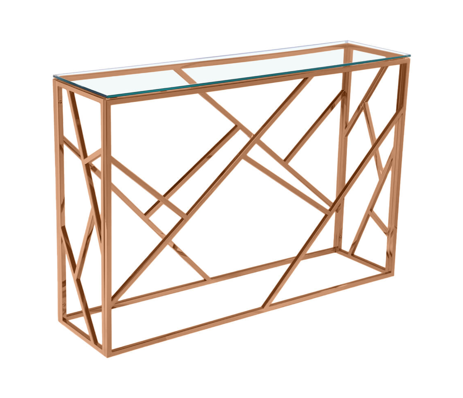 Cartier Sofa Table - Rose Gold