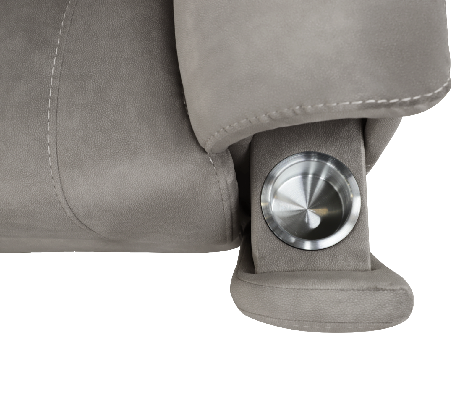 Cobalt Loveseat w/ Console - Triple Power - Elephant Grey Fabric