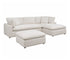 Cloud 9 - 3 Piece Sectional Set - Ivory Fabric
