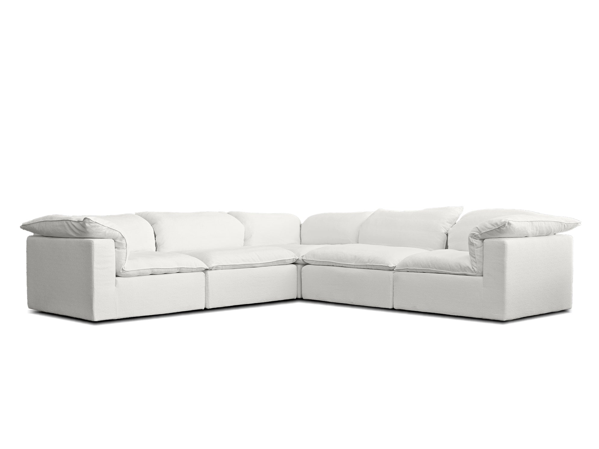 Cloud 99 - 6 Piece Sectional Set - Sea Shell Fabric