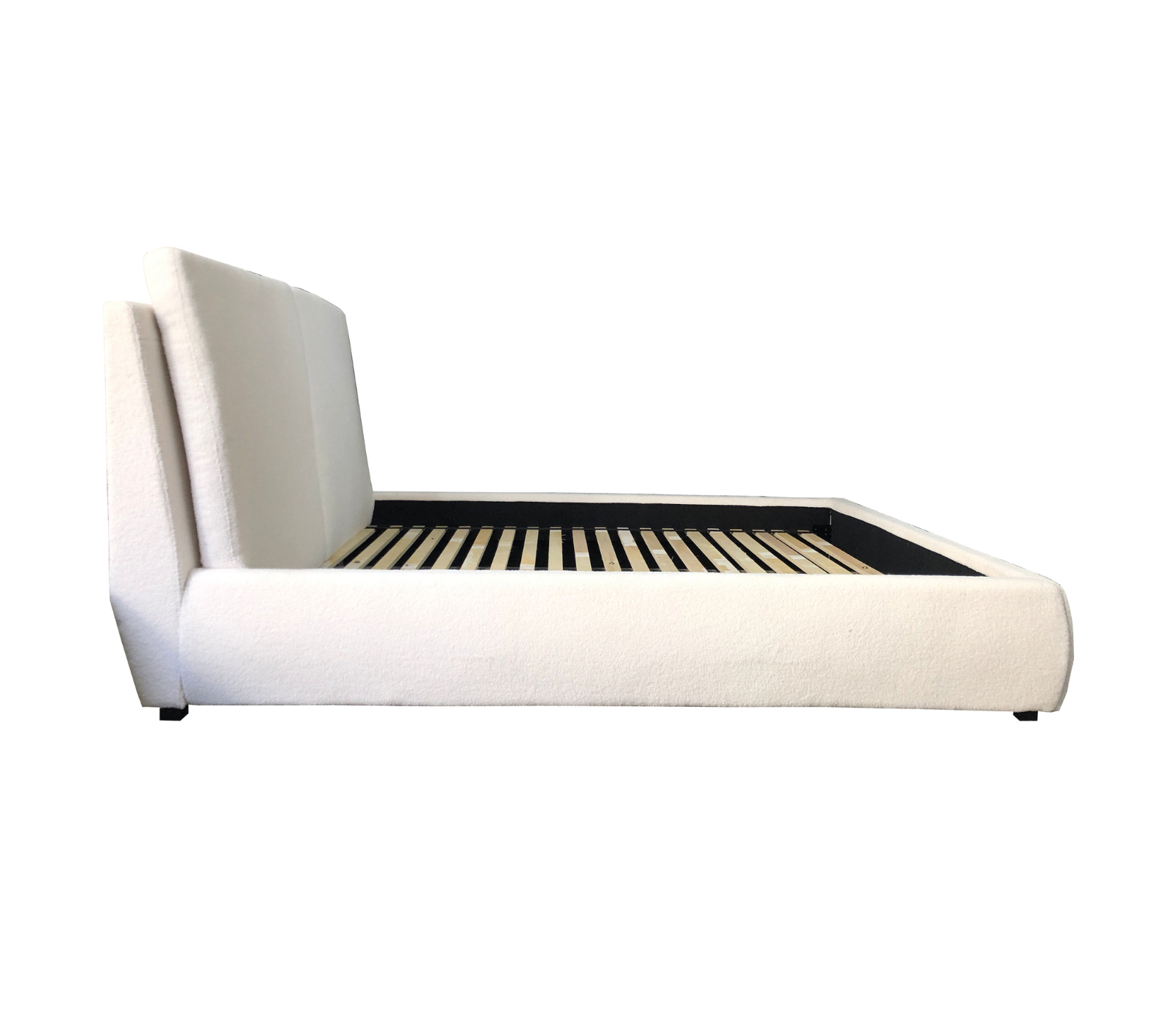 Teddy Upholstered Bed - Cream Boucle