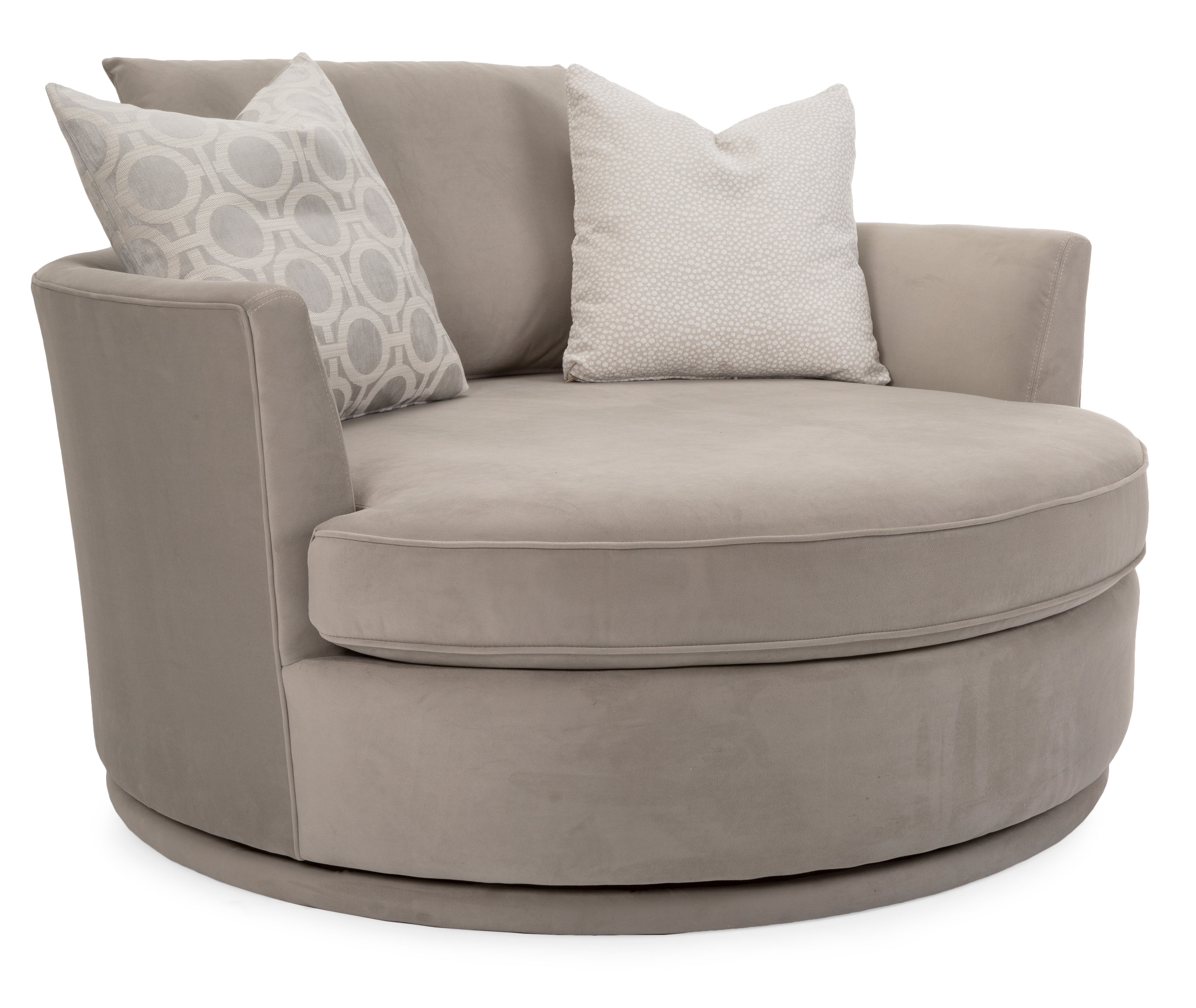 Cosmopolitan 59" Round Swivel Chair - Fabric - Custom