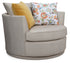 Cosmopolitan 46" Round Swivel Chair - Fabric - Custom